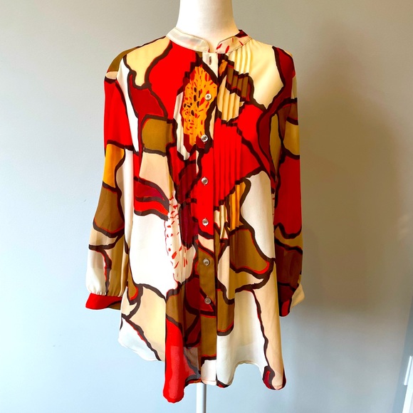 Multi color blouse. Size PS. Like new! - Picture 1 of 7